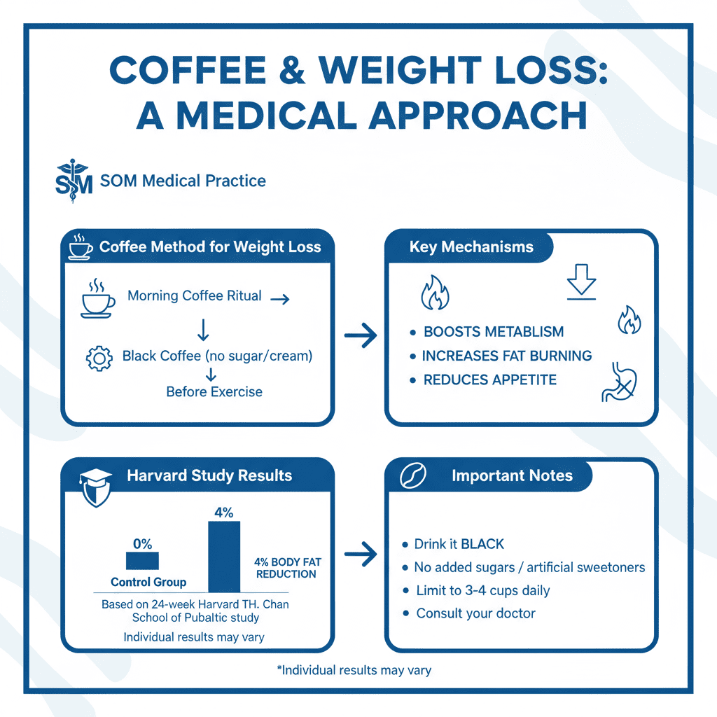 Cofee for weghtloss treatment infographic